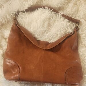 FRYE Tan Leather Hobo Bag